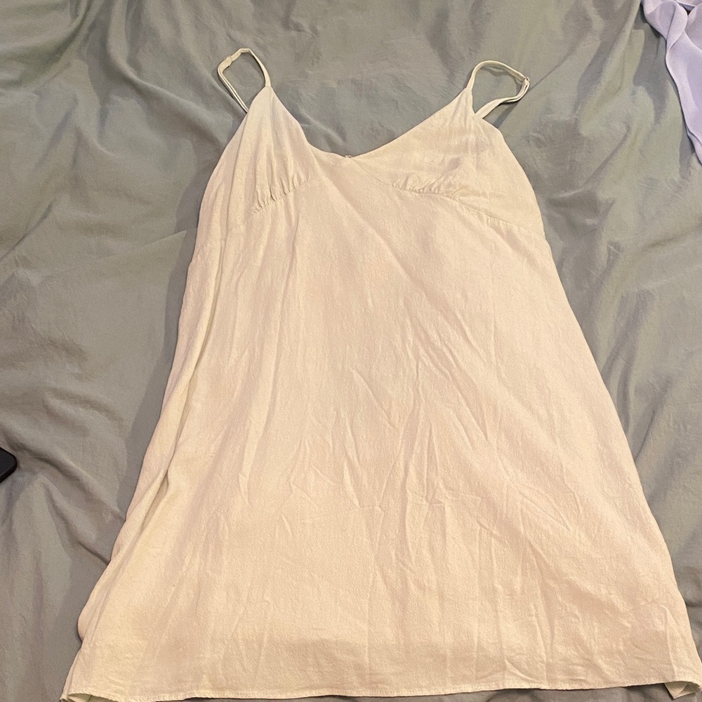 Twik Cream and Green Dress